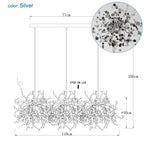 Stainless Steel Led Pendant Light for Dining Living Hotel Room_Hanging G9 Fixture