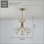 Modern Crystal Chandelier for Dining Room - Samsarah Lighting