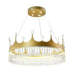Princess Crown Crystal LED Chandelier for Home Lighting