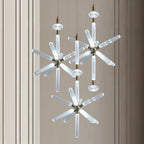 Glass Tubes LED Chandelier: Modern Luxury for Living Room, Bedroom, Hotel & Aisle
