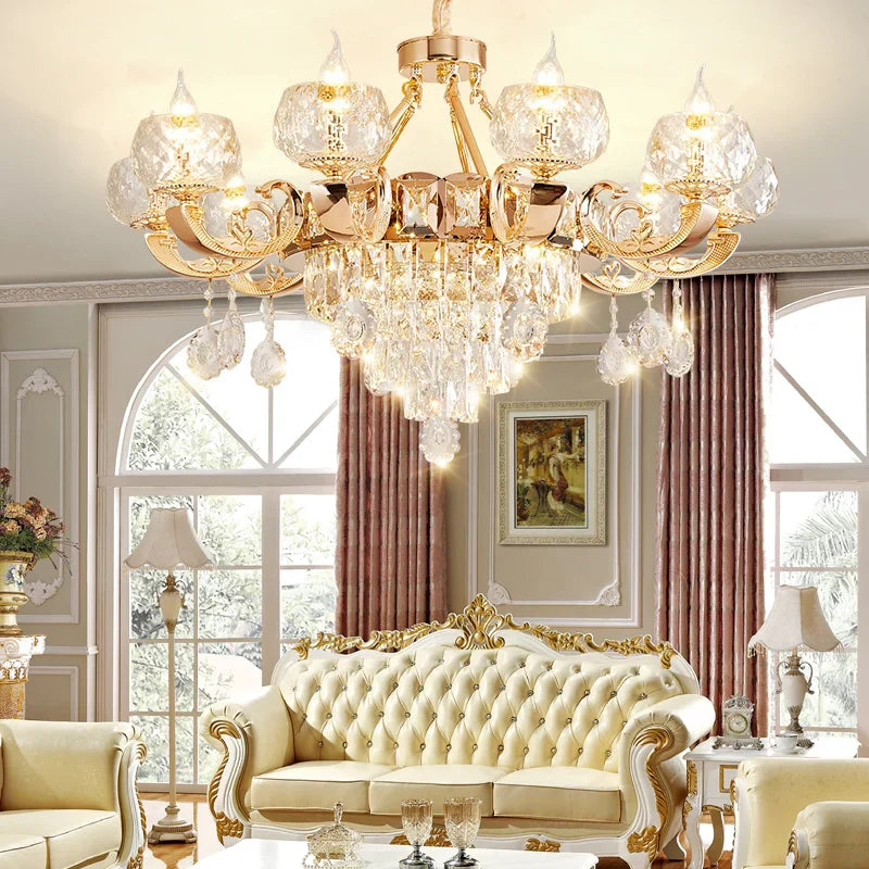 Crystal Chandelier: Grand European Villa High-end Fixture for Living Room, Restaurant, Building