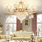 Crystal Chandelier: Grand European Villa High-end Fixture for Living Room, Restaurant, Building