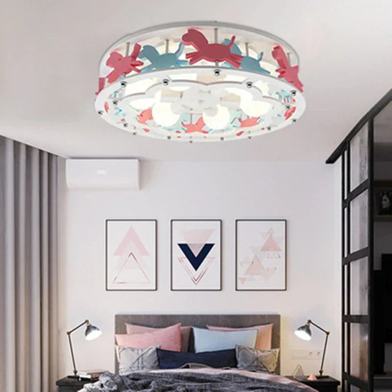 Trojan Kids Ceiling Lamp: Modern, Simple, Warm, Creative for Bedrooms & Corridors.
