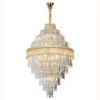 Elegant Crystal Chandelier: Modern European Lighting for Living, Dining & Bedroom