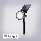 Solar 7LED Spotlight - Adjustable, In-Ground, Waterproof Outdoor Wall Light