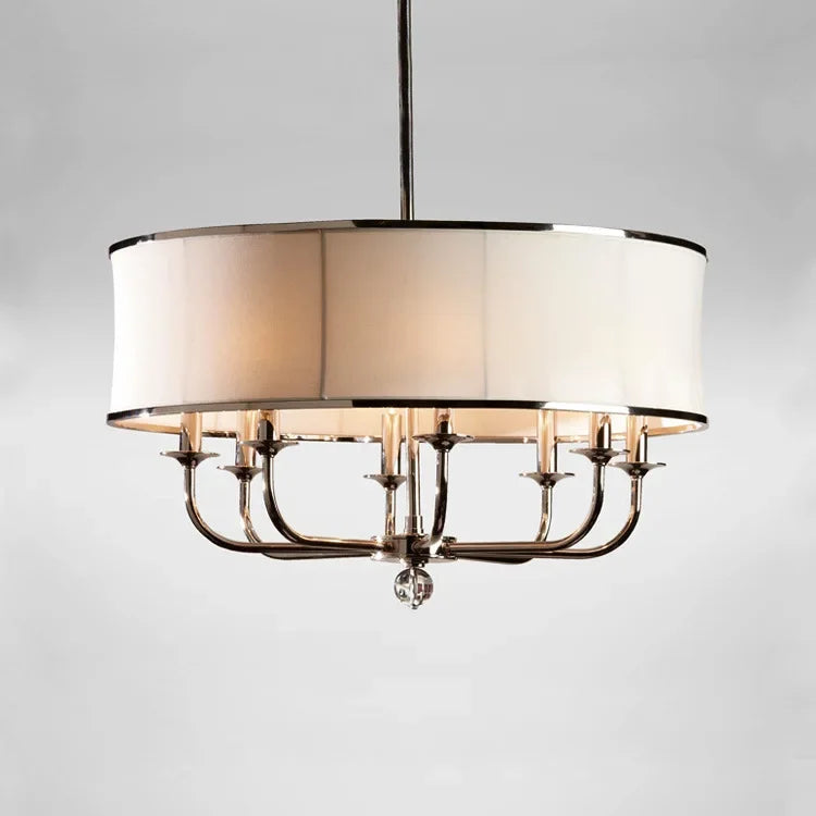 Modern Cloth Pendant Chandelier for Ceiling Living Room Bedroom Study Parlor