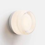 Round Glass LED Wall Sconce for Indoor Outdoor Lighting Décor
