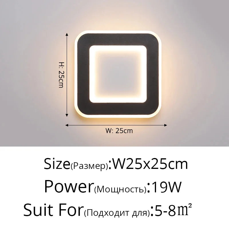 Modern Touch Sensor LED Wall Lamps for Indoor Lighting