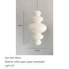 Akari Rice Paper Pendant Lamp for Living Room Bedroom - Wabi Sabi Design