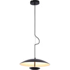 Wood Grain Black Pendant Lights for Dining Kitchen Table Room Decor