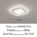 LED Ceiling Light with Remote Dimming for Modern Nordic Home Decor