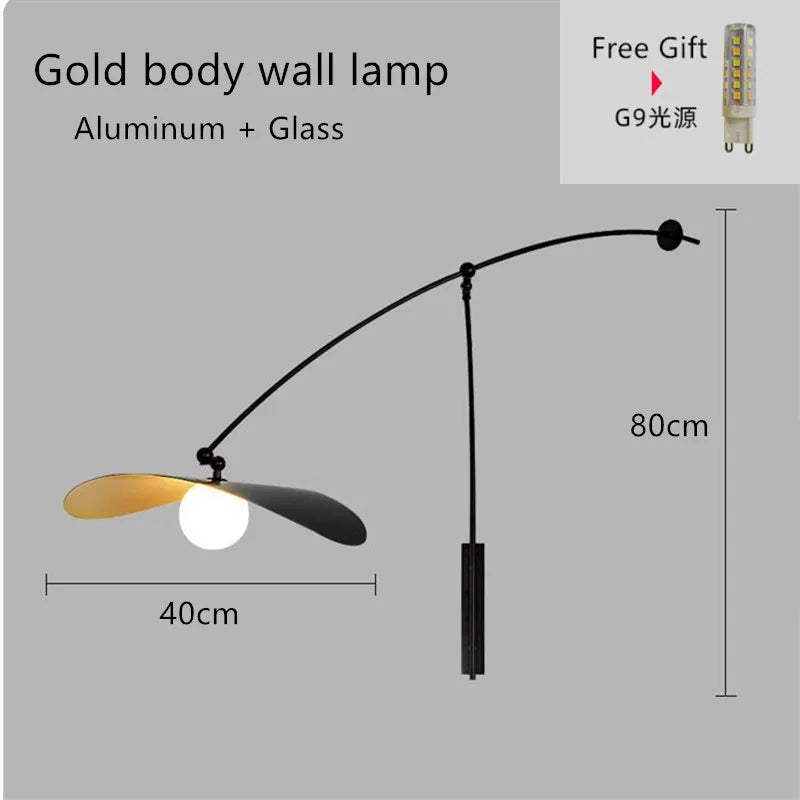 Nordic LED Floor Lamp Adjustable Long Arm Reading Light for Living Room