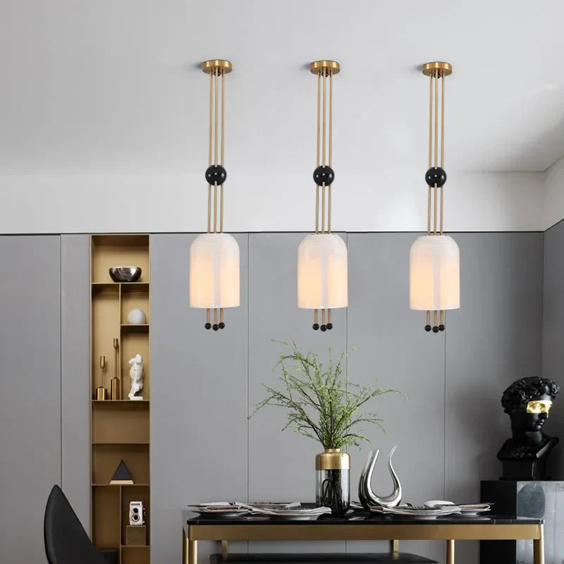 Glass LED Chandelier: Elegant Ceiling Light for Home Decor and Ambiance