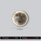 Moon Wall Lamp: Modern Simple Art Decoration for Living Room, Bedroom & Aisle