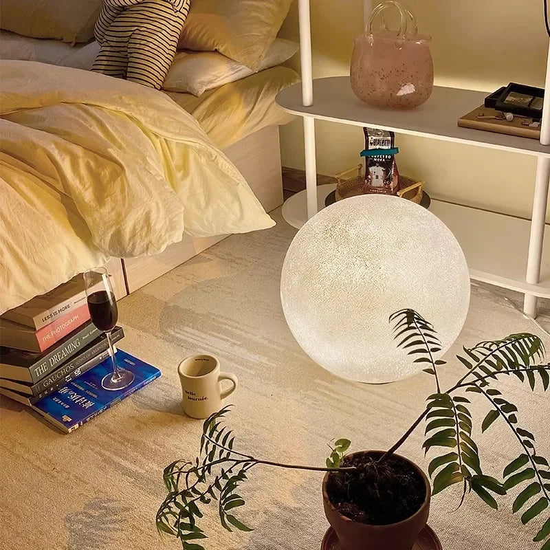 Nordic Moon LED Floor Lamp for Home Decoration and Bedroom Lighting