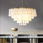 Nordic Shell Chandelier: Modern, Creative, & Luxurious Lighting for Living, Dining & Bedroom