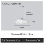 Glass Cloud Chandelier LED Pendant Lamp for Villa Staircase & Hotel