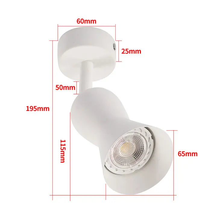 Mini GU10 Track Lights - H Type Ceiling Spotlight for Art Exhibition, Task Lighting