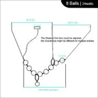 Glass Ball Chandelier: Modern LED Dining Table Lighting for Living Room, Bedroom, Villa.