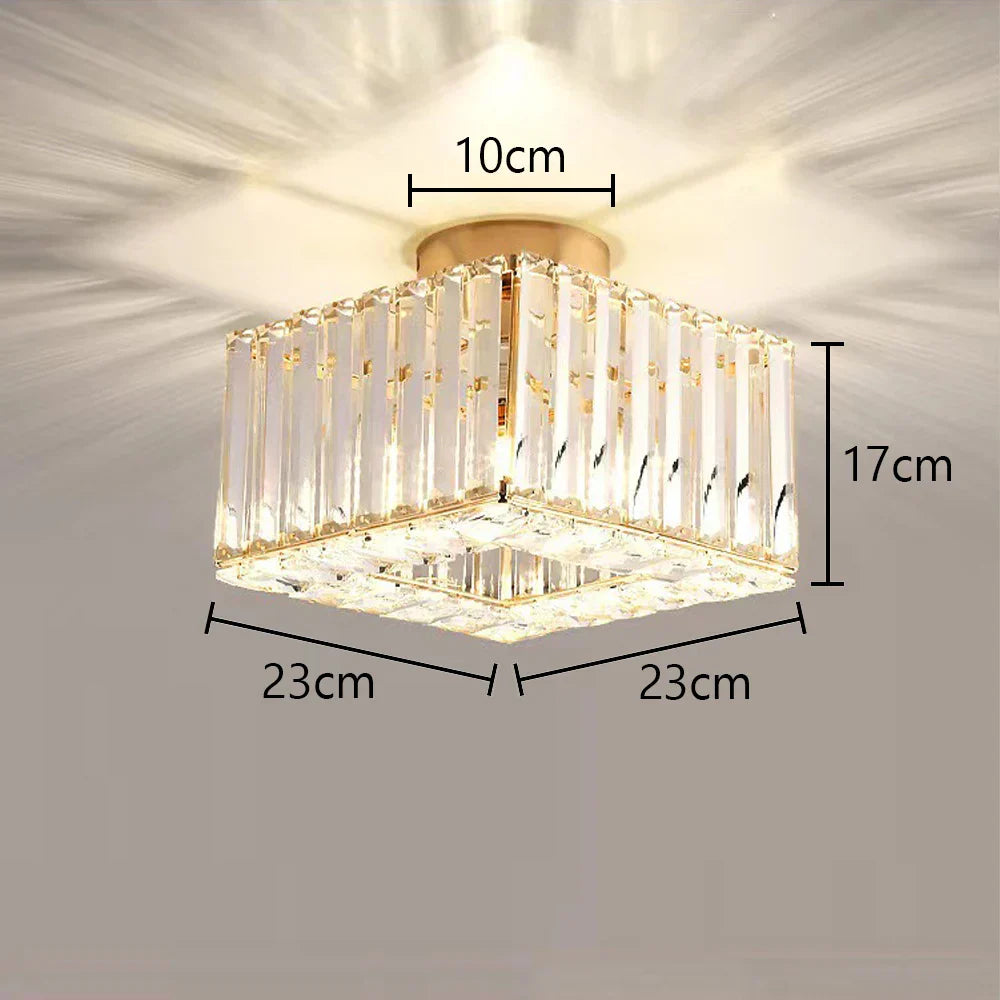 Glass Crystal LED Ceiling Chandelier for Home Decor