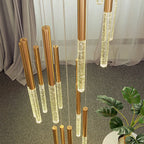 Crystal Loft Chandelier: Modern Nordic Art Deco Gold LED Lighting for Living Room