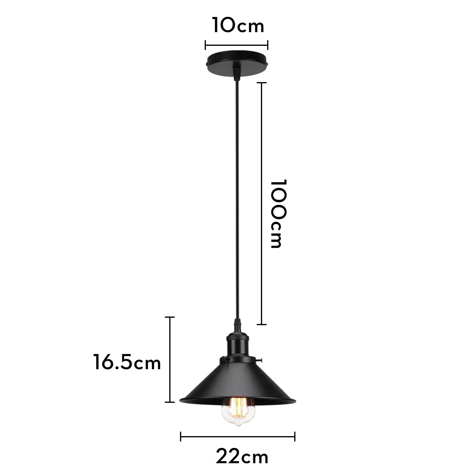 Retro Industrial Pendant Ceiling Lamp E27 LED Chandelier Loft Light for Home Living Room