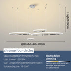 Modern LED Pendant Lights Chrome/Gold Plated for Dining Living Kitchen