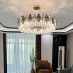 Crystal Chandelier: Luxury Modern Lighting for Living Room, Bedroom, Kitchen