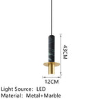 Marble Design LED Pendant Lamp for Bedroom, Dining Room, Aisle, Corridor, and Bar