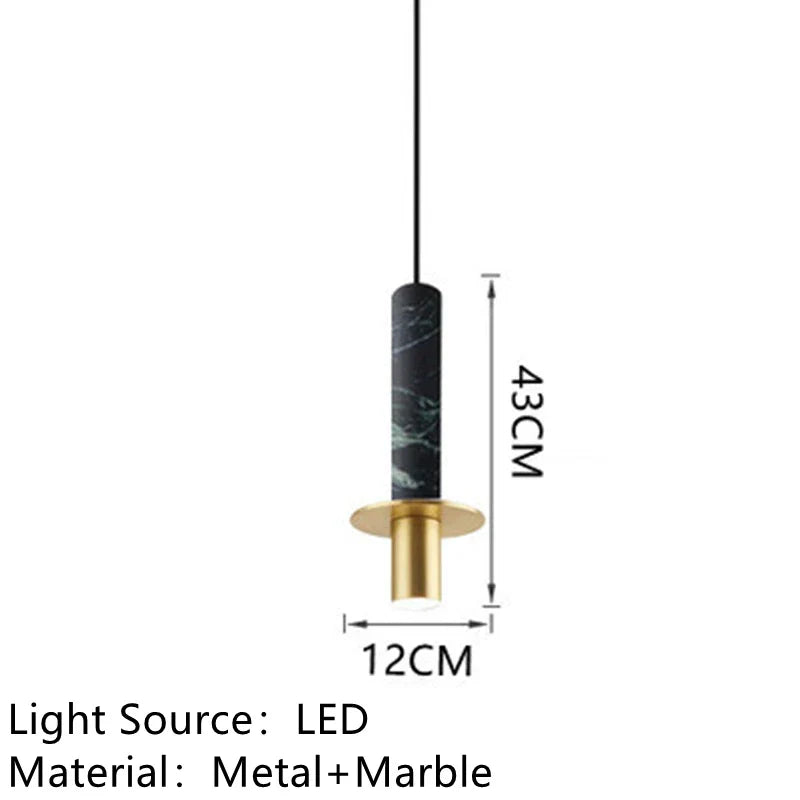 Marble Design LED Pendant Lamp for Bedroom, Dining Room, Aisle, Corridor, and Bar