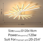 Modern LED Ceiling Chandelier Indoor Lighting for Living Room Bedroom, Lustre Lights