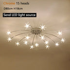 Nordic Sky Star Ceiling Lamps Modern Chandeliers Romantic Bedroom Children's Room Lighting