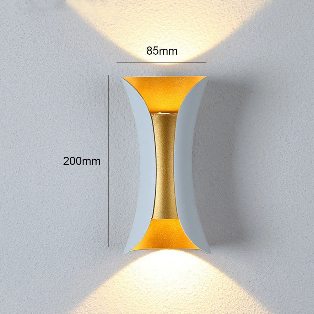 Modern Nordic Aluminum LED Wall Lamp for Living Room Bedroom Bedside Sconce