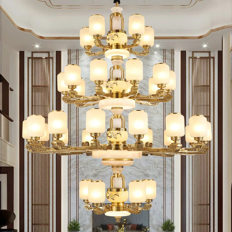 Jade Chandelier for Luxe Living Spaces