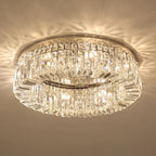 Crystal LED Ceiling Lights: Elegant Lighting Fixture for Living Room Bedroom Kitchen Decor