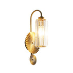 Modern Luxury Gold Crystal LED Wall Light for Living Room and Bedroom