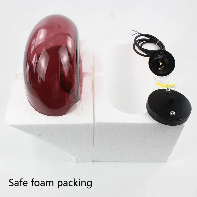 Glass Chandelier Pendant Lamps | Industrial Hanging Lighting Fixture for Kitchen, Restaurant