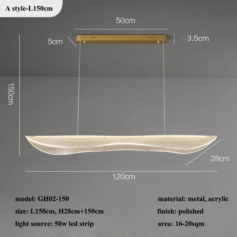 Starry Sky Acrylic LED Chandelier for Modern Living, Dining, Kitchen, Bedroom Lighting