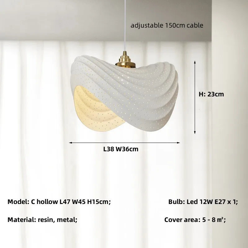 Minimalist Resin Pendant Lights for Dining Room and Bar