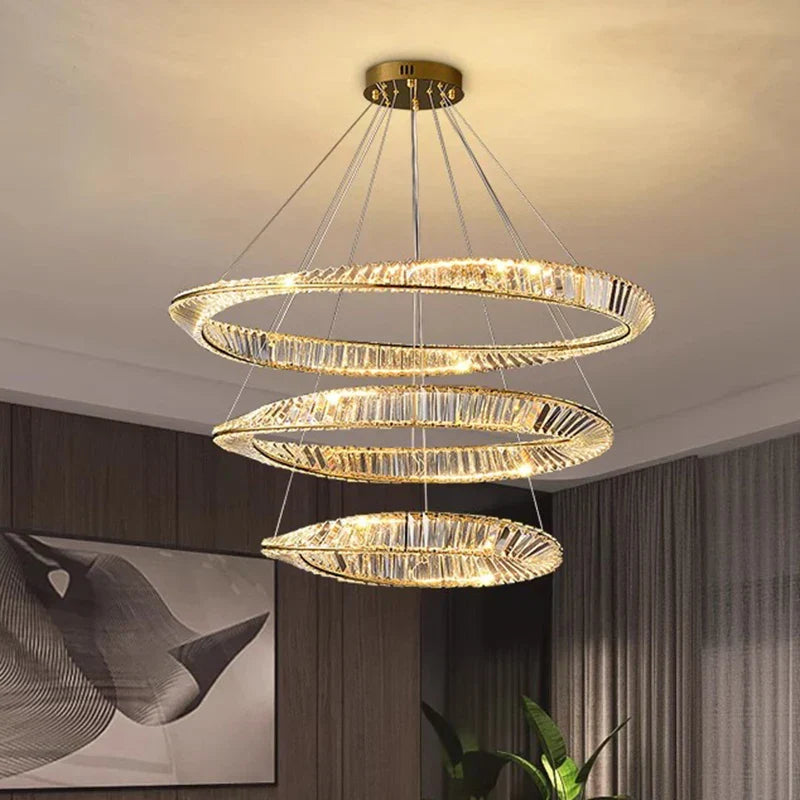 Crystal Chandelier: Luxury Pendant Lamp for Living Room and Bedroom