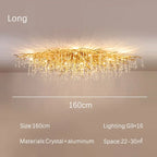 Crystal Dendritic Chandelier: Modern Luxe for Living Room, Dining Room, Bedroom, Hotel Lobby