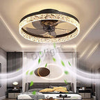 Smart LED Ceiling Fan Lights Remote Control Dimmable Bedroom Decor Indoor Lighting
