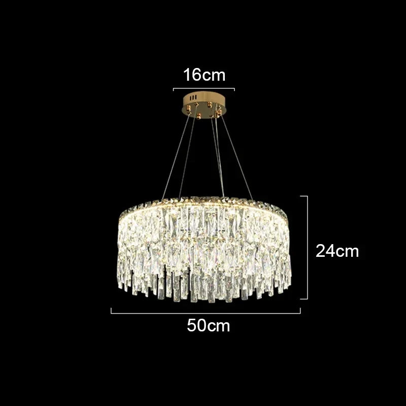 Crystal Chandelier: Luxury Bedroom & Living Room Lighting