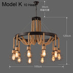 Industrial Rustic Pendant Lights Indoor Lamp for Living Dining Room Home Décor