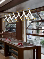 LED Chandelier: Modern Nordic Industrial Pendant Light for Dining Room and Bar