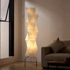 Rice Paper Floor Lamp Tripod Stand Ambient Light Living Room Decor