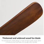 70" Wooden Ceiling Fan with Reversible Motor for Year-Round Comfort