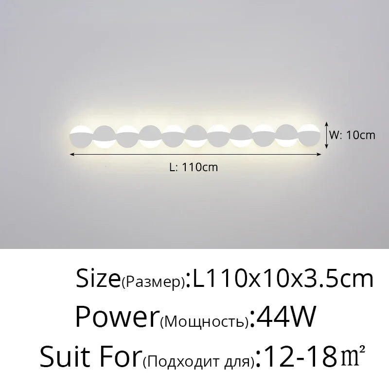 Spherical LED Wall Lamp for Bedroom and Living Room