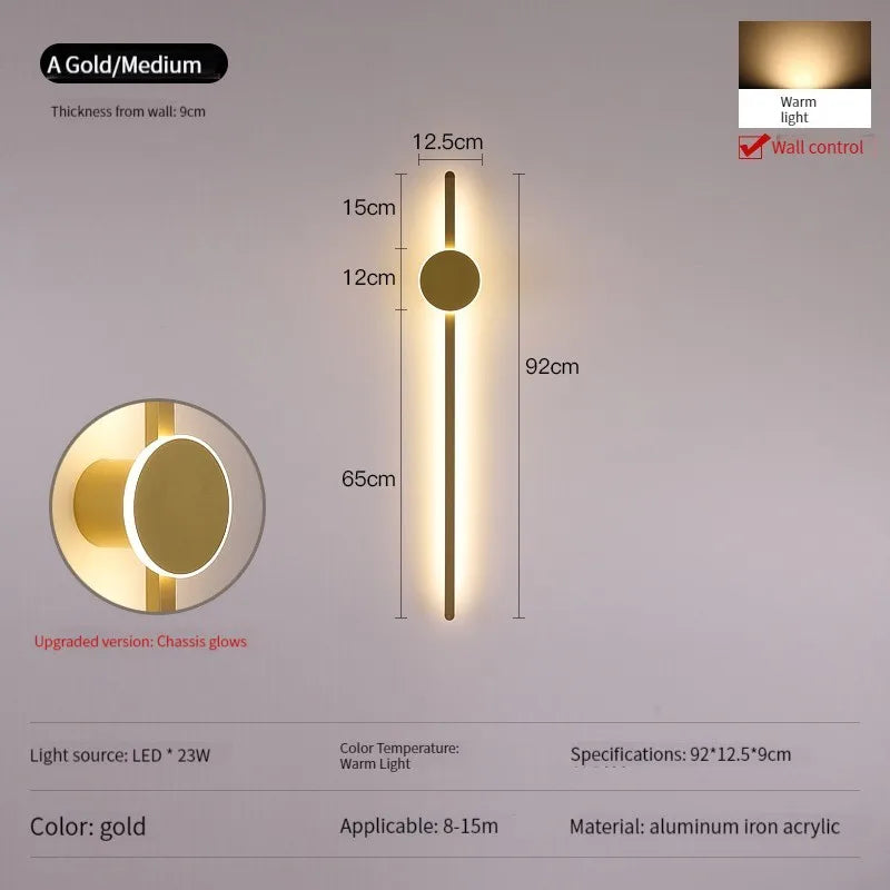 Modern LED Wall Lights for Room Interior Decor Sconces Stair Lighting Bedroom Living Room