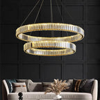 Crystal LED Ceiling Chandeliers: Modern Living Room Dining Room Pendant Lamp